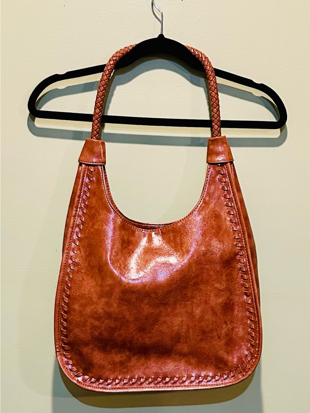 Classic Women's Brown Leather Hobo Bag